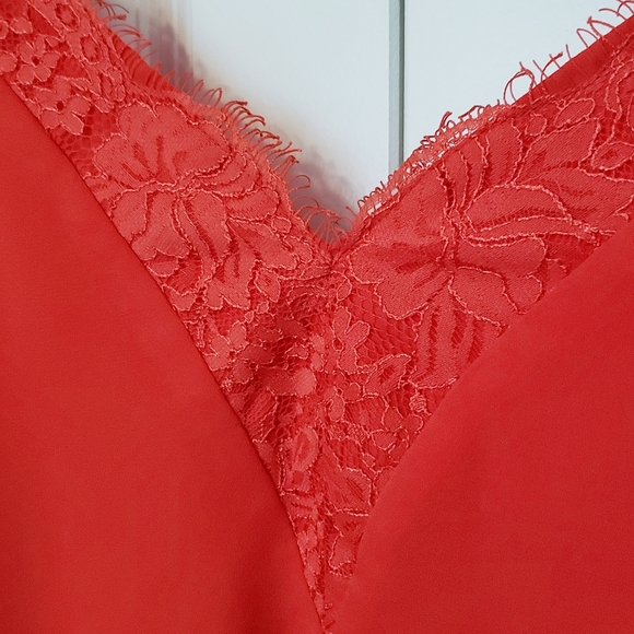 Socialite V-neck Cami (dk orange, sz L) - Picture 4 of 7